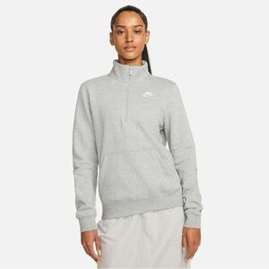 Nike Women's Gray Quarter-Zip Sweatshirt